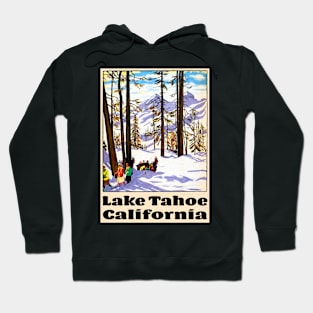 Ski Lake Tahoe Vintage California Skiing Hoodie